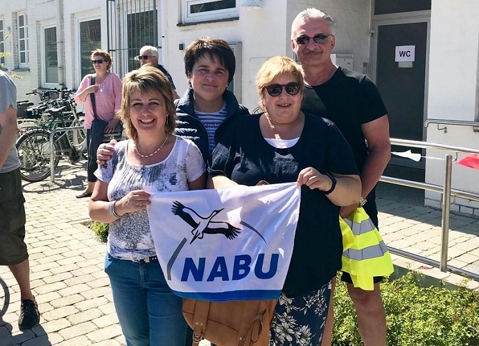 NABU Garbsen demonstriert gegen den Südlink